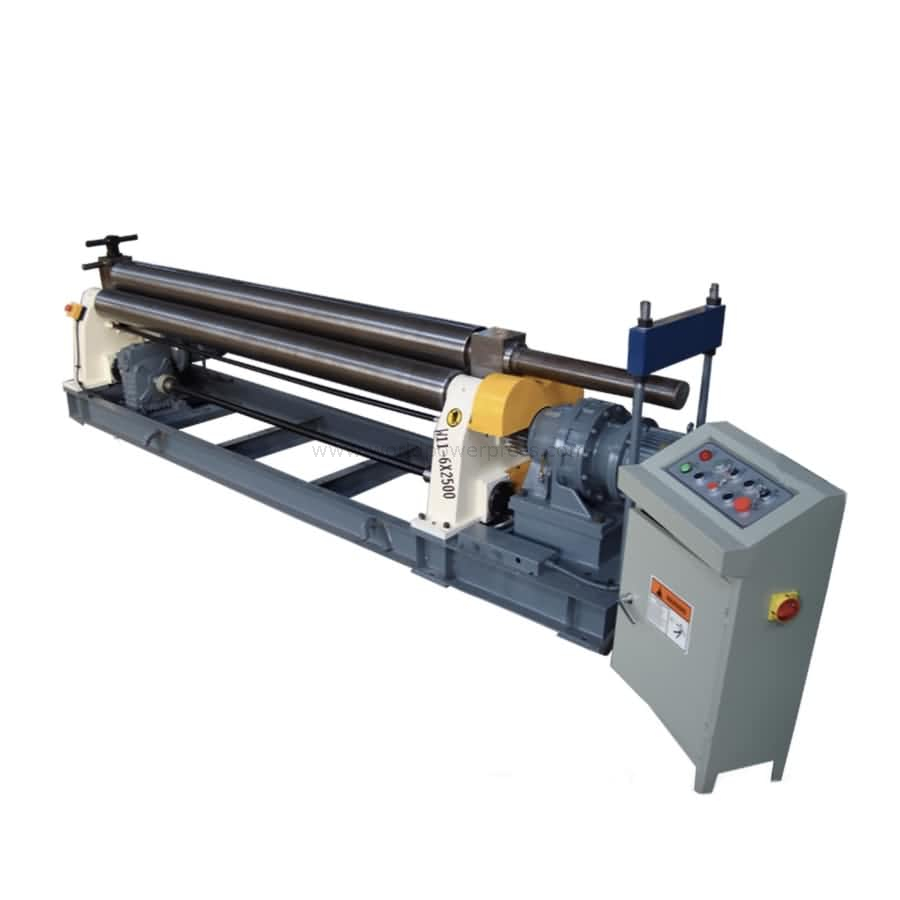 Lebar 6m Ketebalan 8mm Mesin Rolling Lembar Tiga Rol